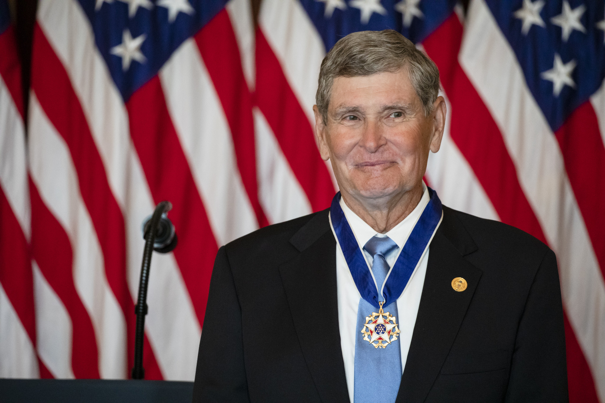 Jim Ryun is the second sportsman to receive the United States Presidential Medal of Freedom ©Getty Images