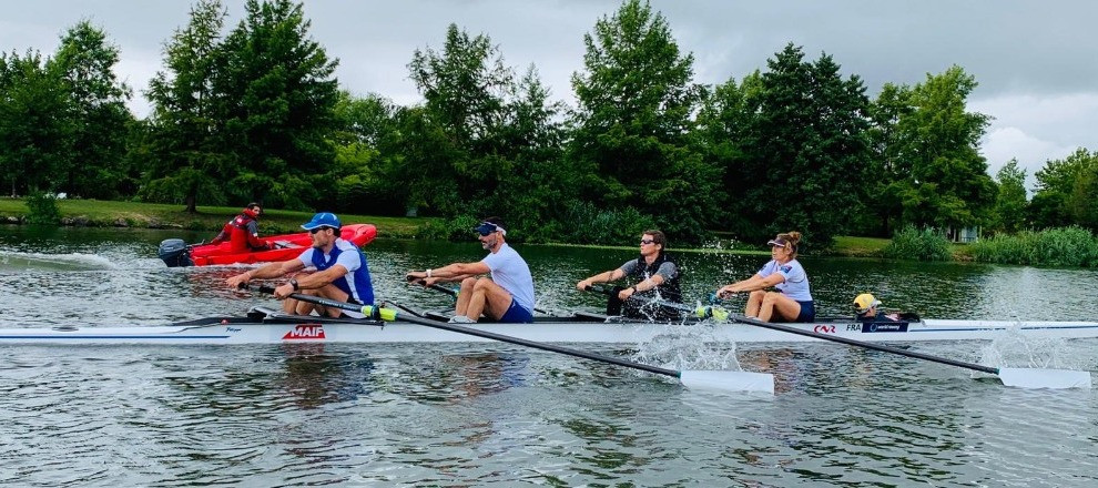 French Para-rowers return to on-water training