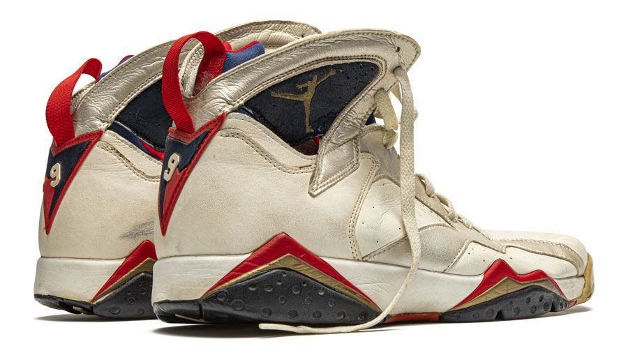 The trainers worn by Michael Jordan when he was a member of the United States 