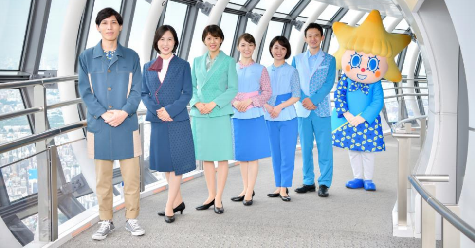 Tokyo Skytree have revealed their new staff uniforms for Tokyo 2020 ©Tokyo Skytree