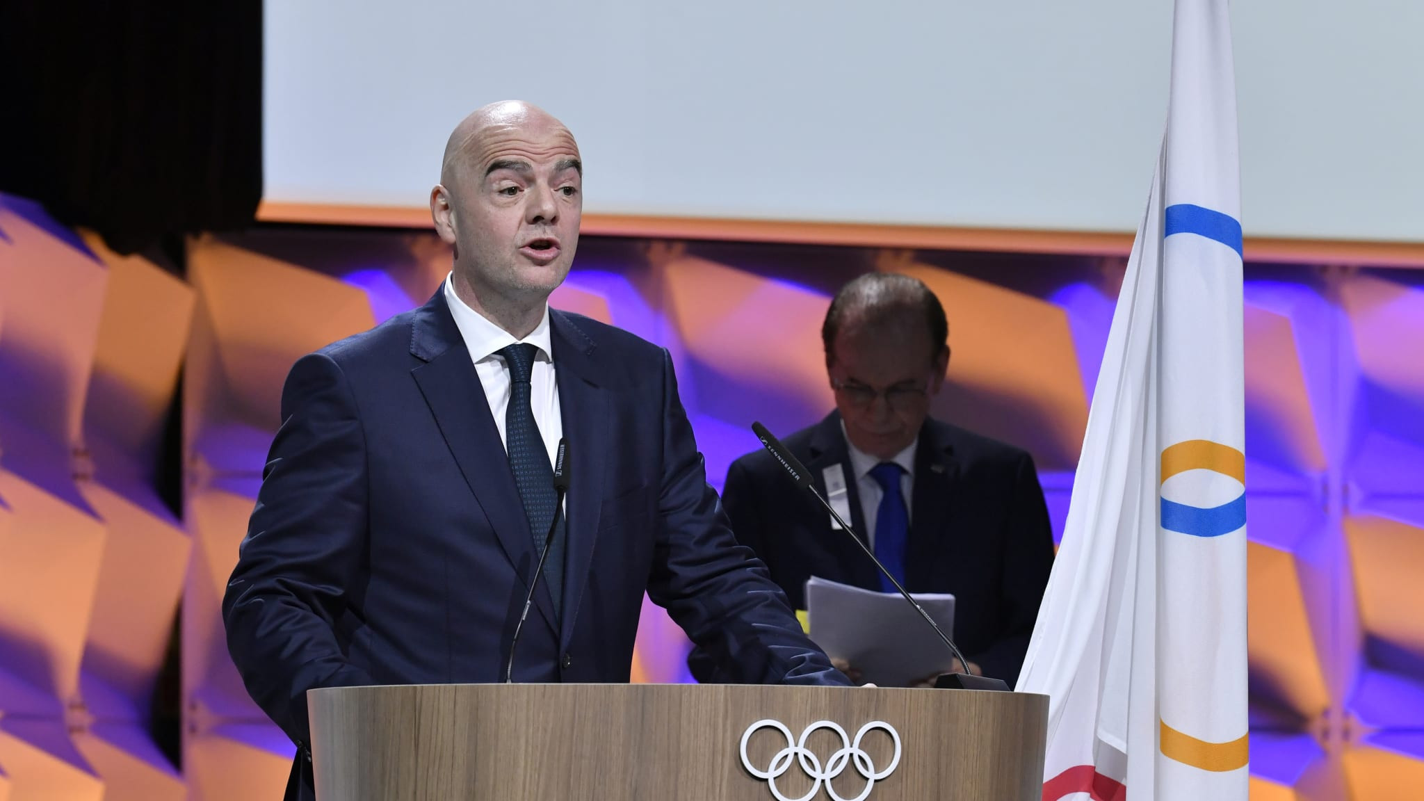 Gianni Infantino was elected as a member of the International Olympic Committee in January ©FIFA