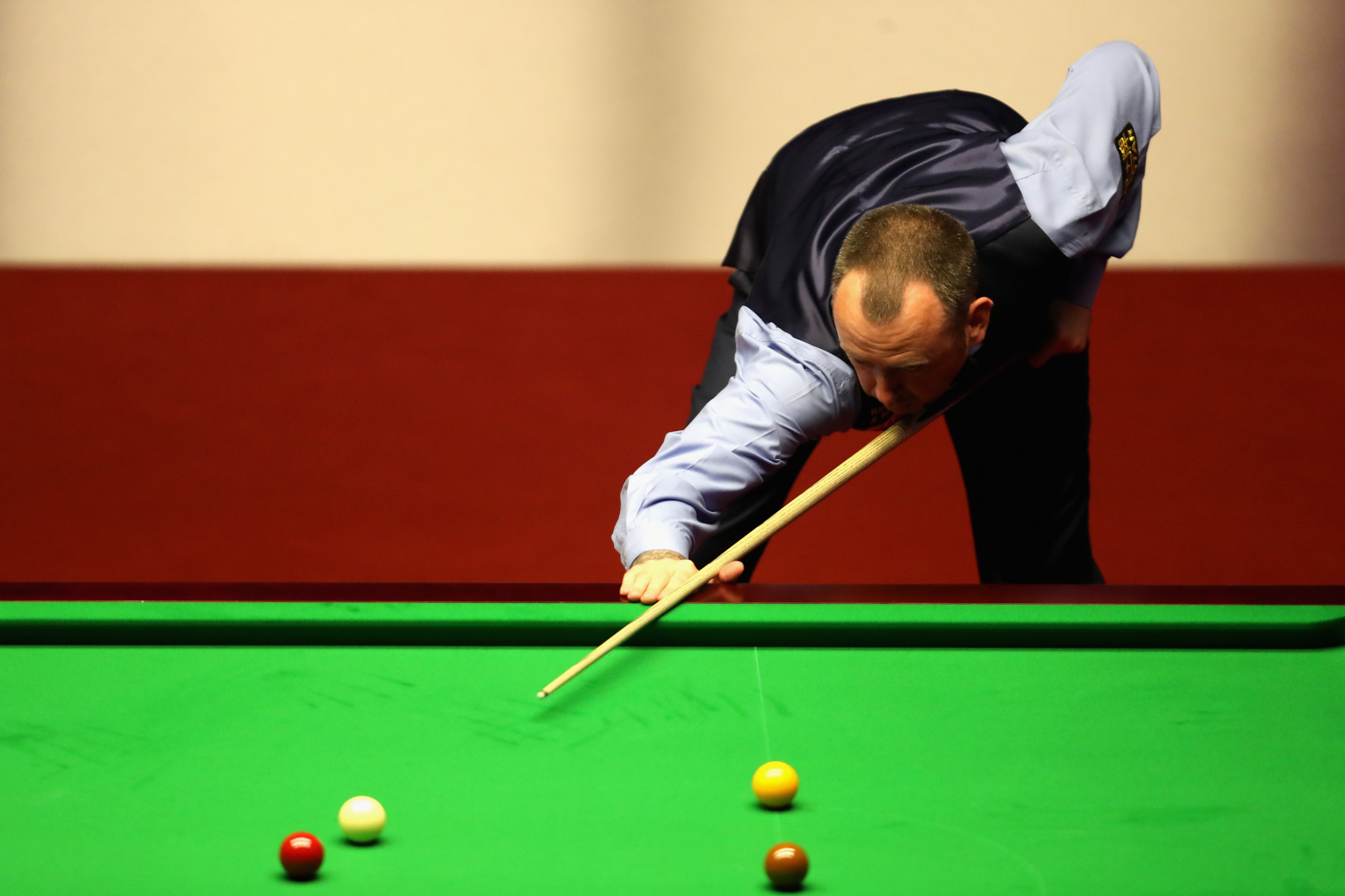 Three-time world champion Mark Williams also triumphed on day two of the World Snooker Championship in Sheffield ©Getty Images