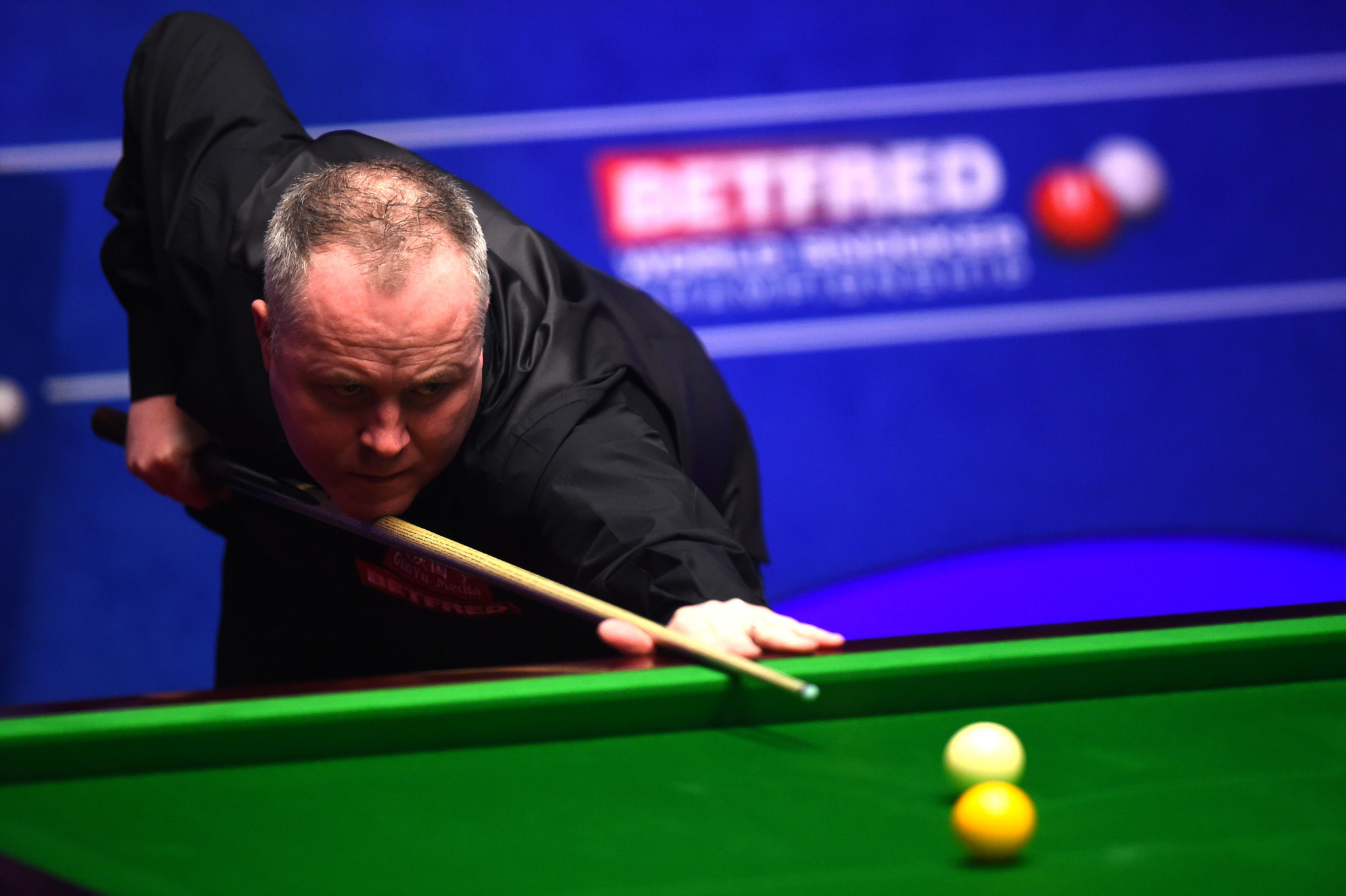 Scotland's John Higgins, a three-time winner of the event, reached round two of the World Snooker Championship today ©Getty Images