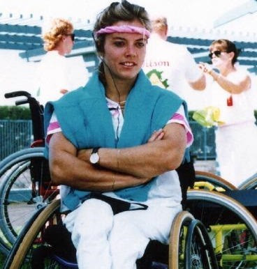 Ellen de Lange competed in wheelchair tennis tournaments at two Paralympic Games ©ITF