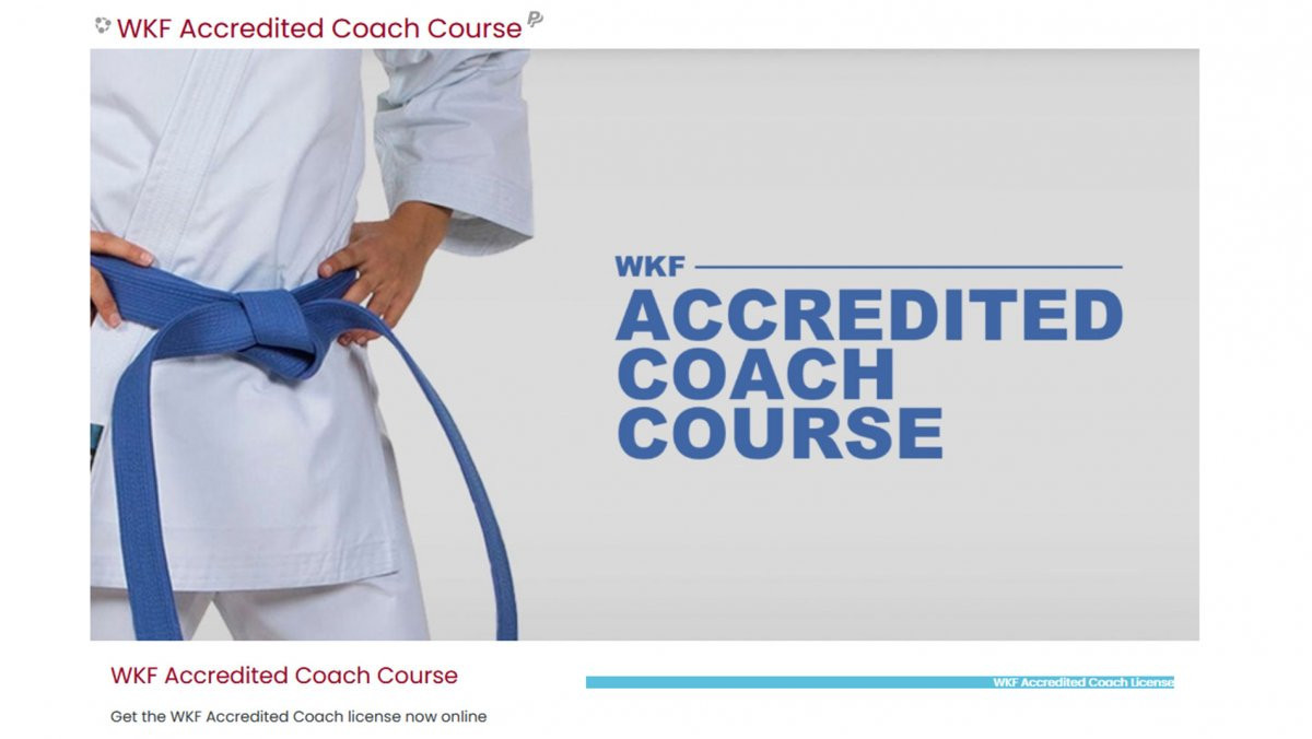 The WKF has launched its accredited coach course ©WKF