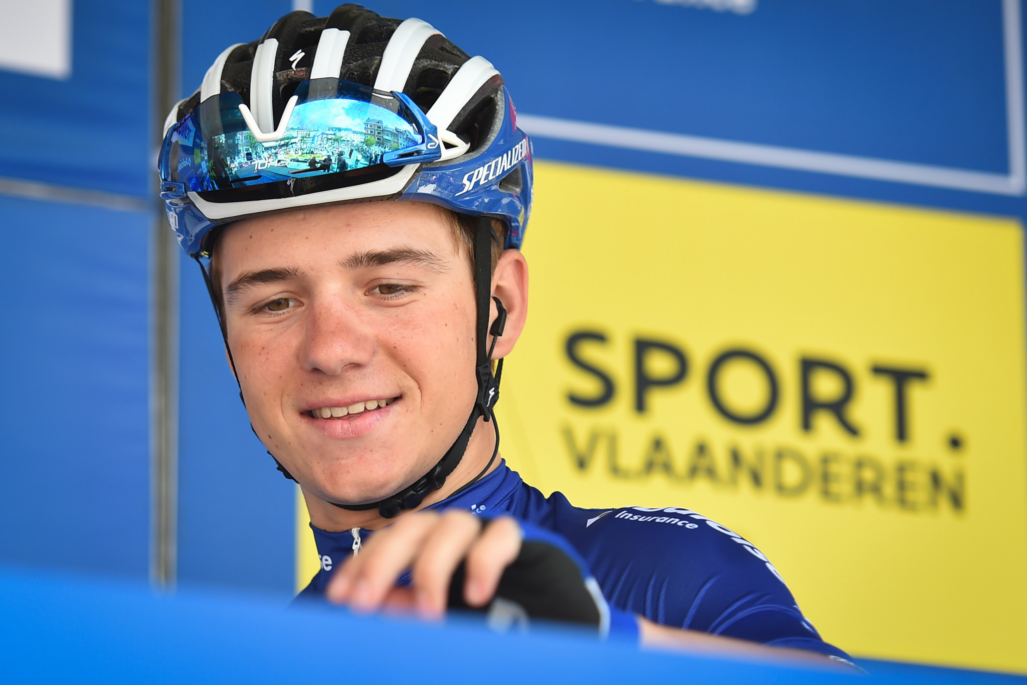 Remco Evenepoel earned a solo stage win to assume the race lead at the Tour de Pologne ©Getty Images