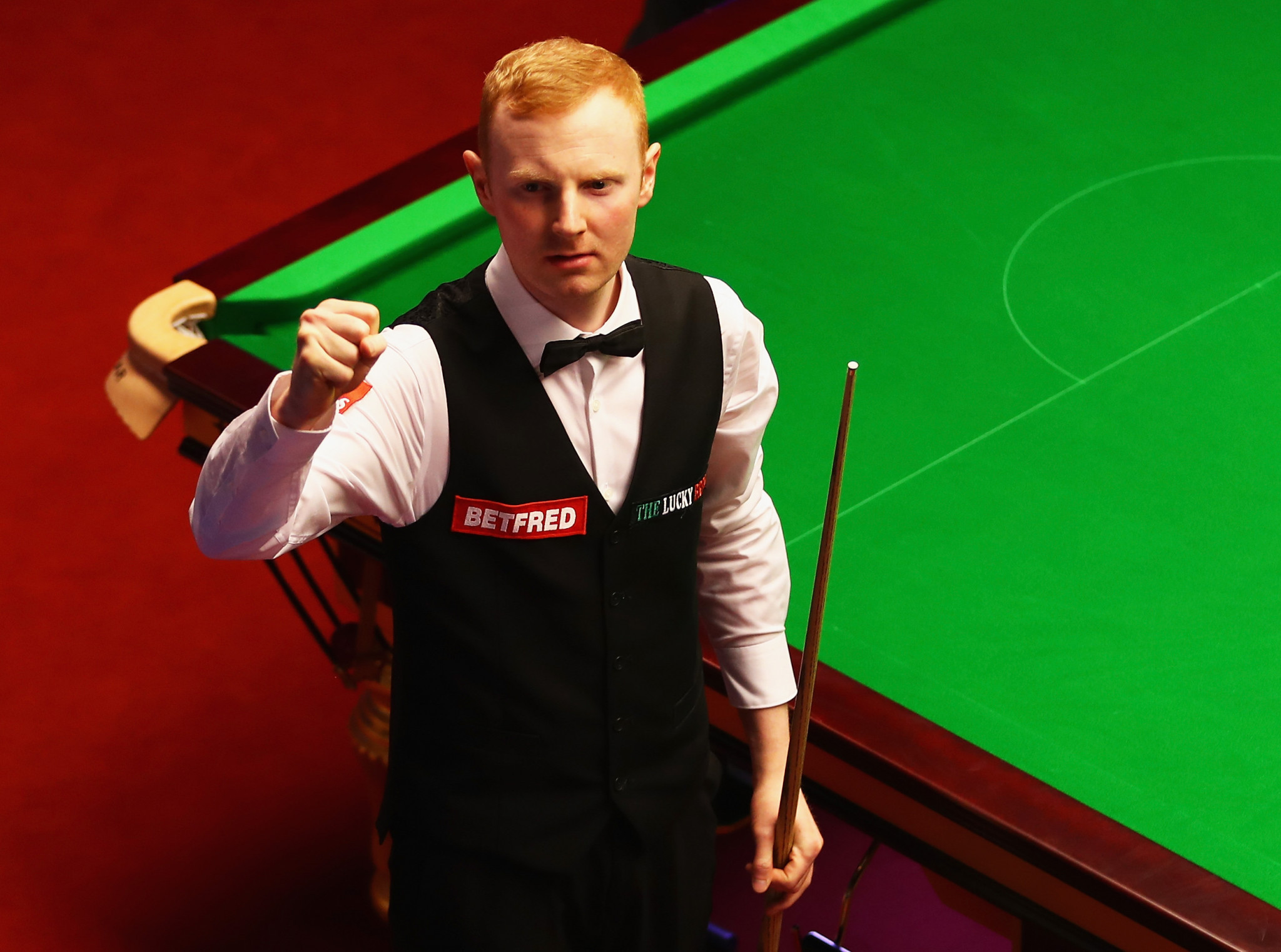 Qualifier Anthony McGill won a dramatic deciding frame to reach the quarter-finals of the World Snooker Championship ©Getty Images