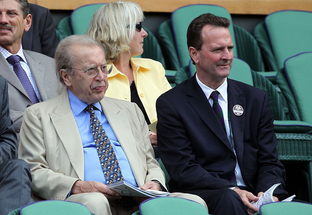Bill Babcock, right, is to retire from his position as director of the Grand Slam Board at the end of 2020 ©Getty Images