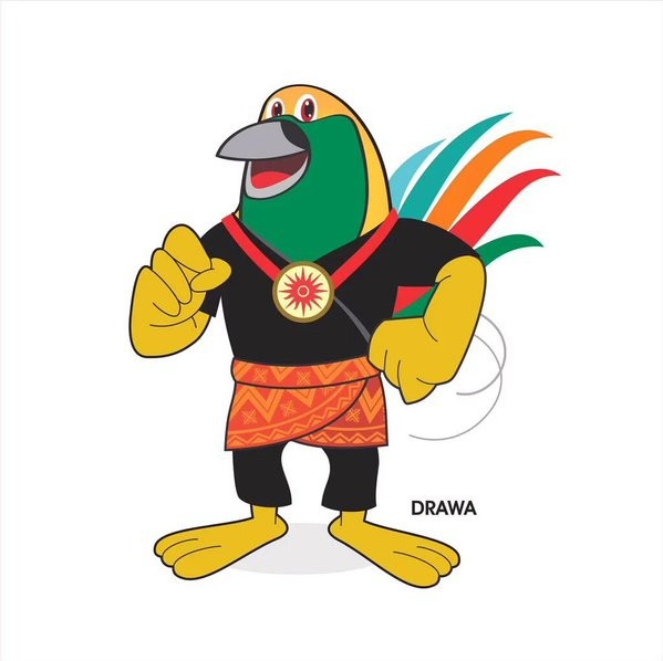 A bird-of-paradise character named Derawan has been chosen as the mascot of the 2018 Asian Games ©Badminton Indonesia/Twitter