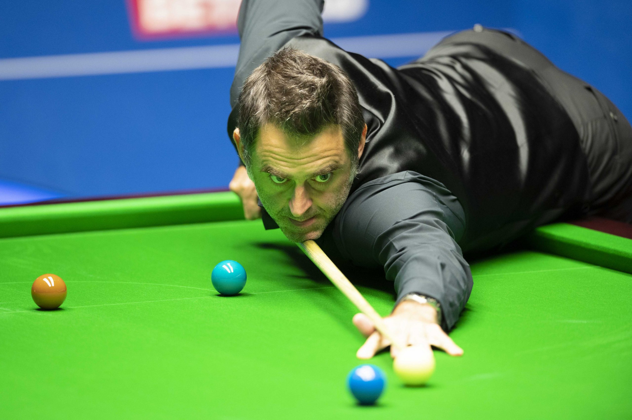England's Ronnie O'Sullivan leads Kyren Wilson 10-7 after the first day of the World Snooker Championship final in Sheffield ©World Snooker 