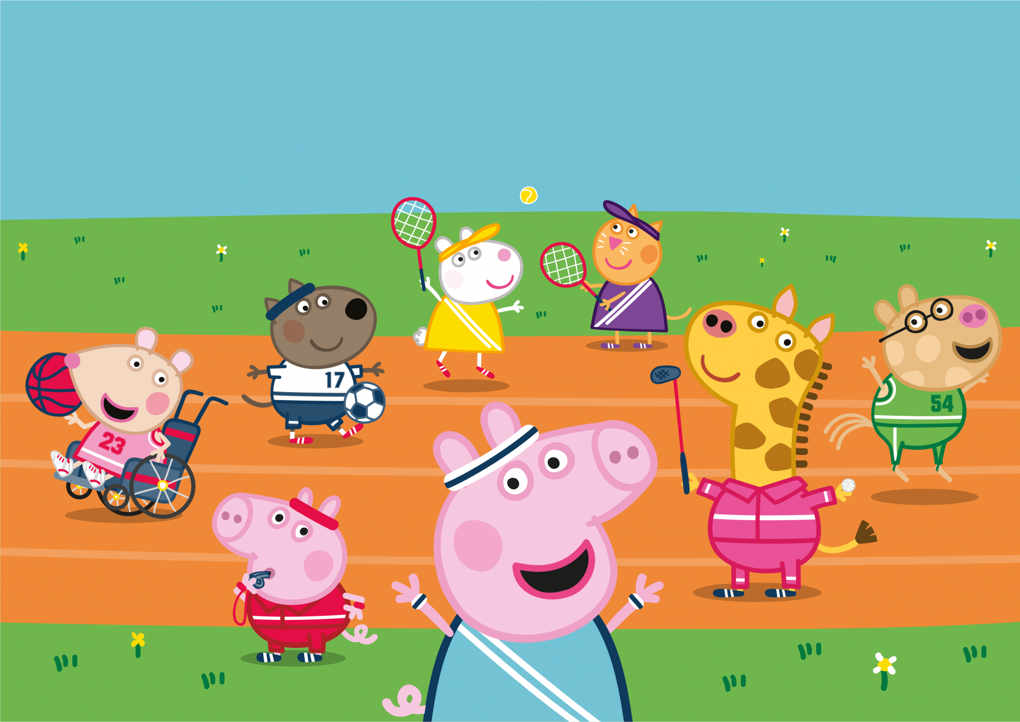 Peppa Pig will be a special children's ambassador for Team GB and be seen taking part in a number of sports ©Hasbro