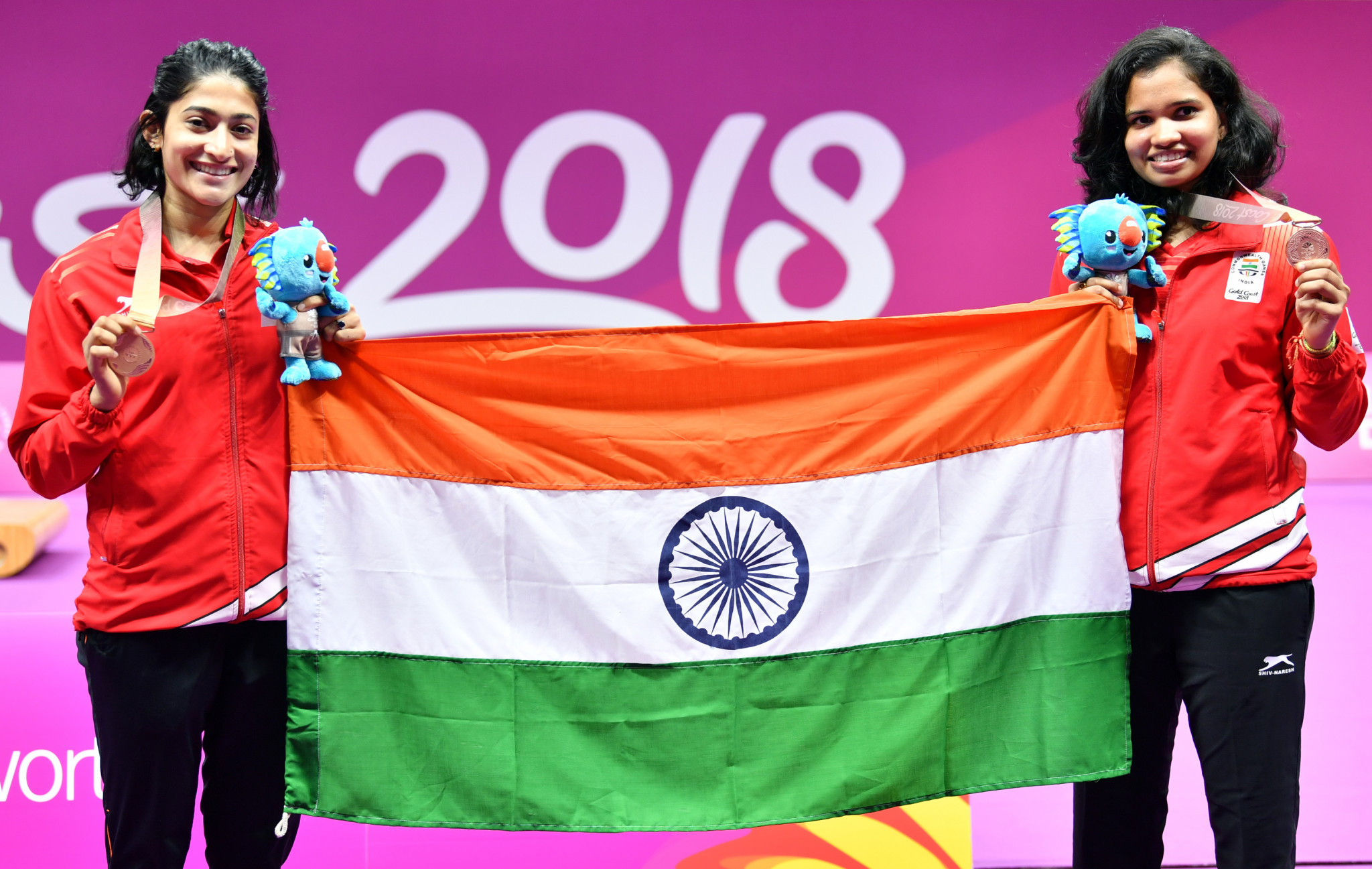 N Sikki Reddy, right, is a double Commonwealth Games medallist from 2018 ©Getty Images
