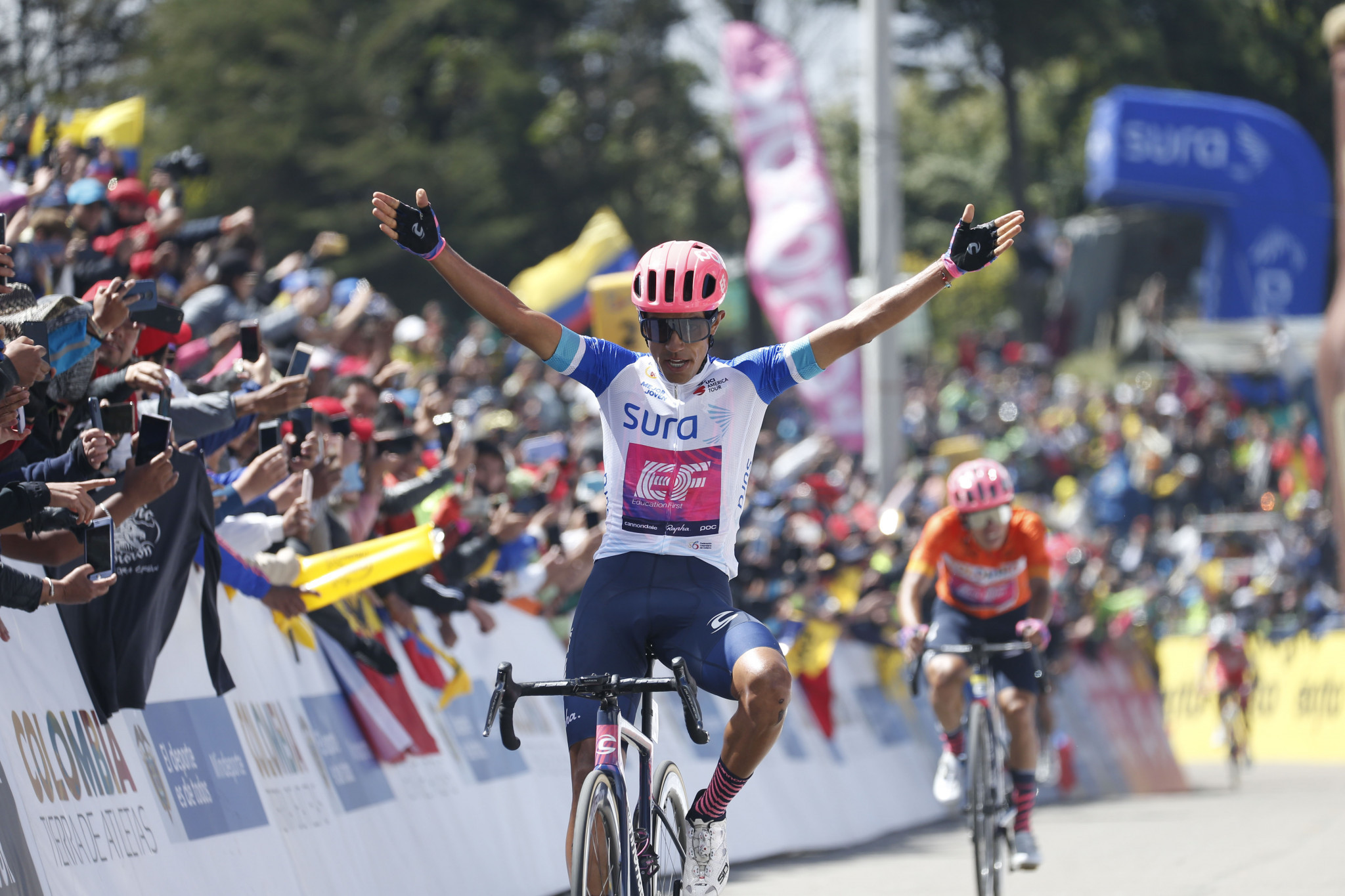 Daniel Felipe Martinez came out on top at the Critérium du Dauphiné ©Getty Images