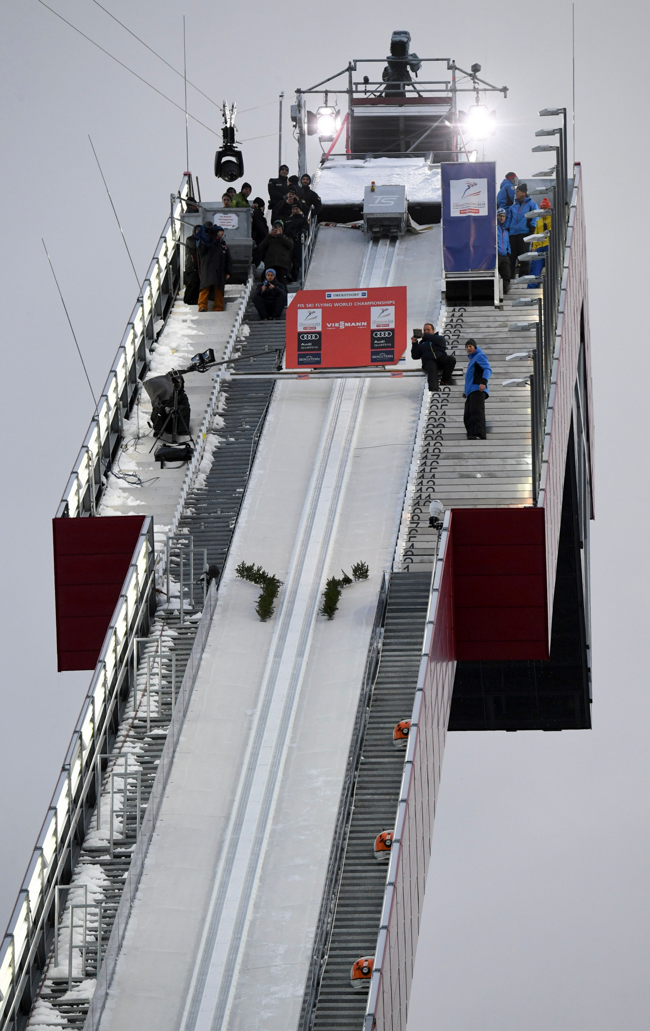 Reconstruction work has finished at the ski jumping hills in Oberstdorf ©Getty Images