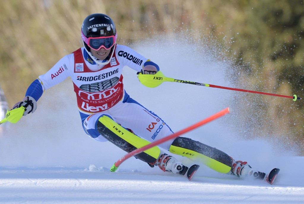 Frida Hansdotter won her first World Cup race of the season in Lienz