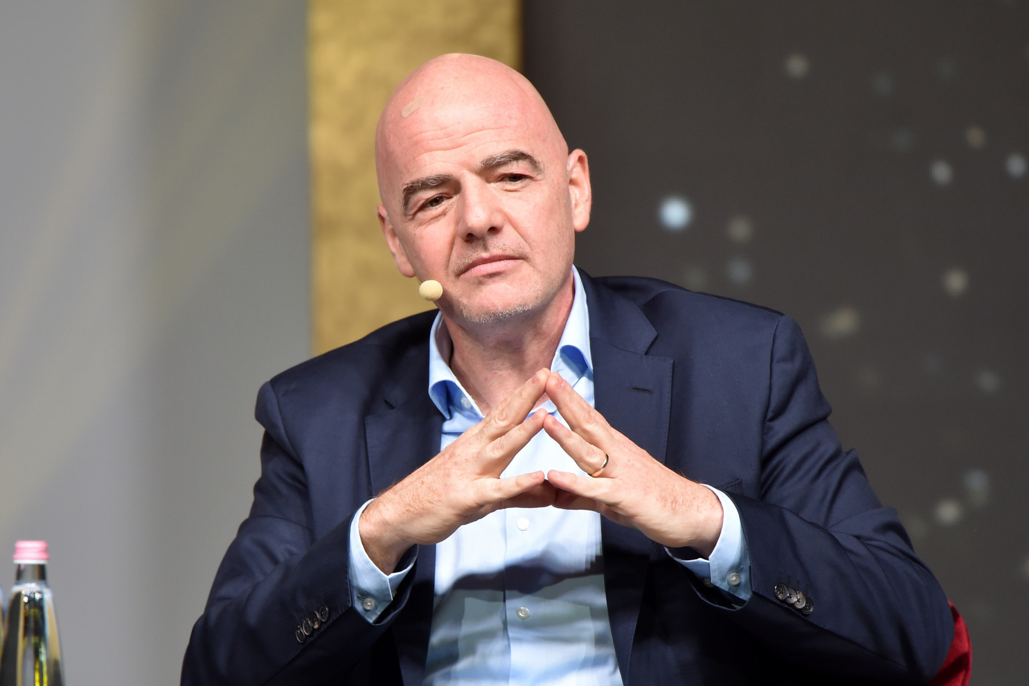 Gianni Infantino has denied any wrongdoing over his meetings with Michael Lauber ©Getty Images