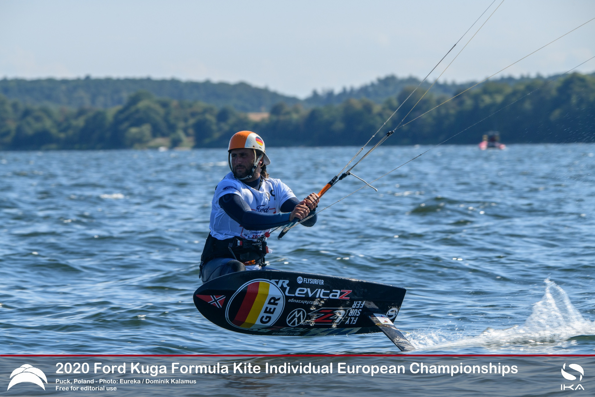 Florian Gruber kept in touch with the top five, just nine points behind the leader ©IKA