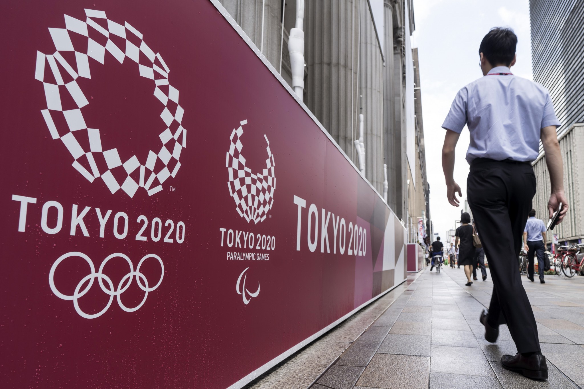 Banners and signage for Tokyo 2020 will be upcycled in benches and floors ©Getty Images