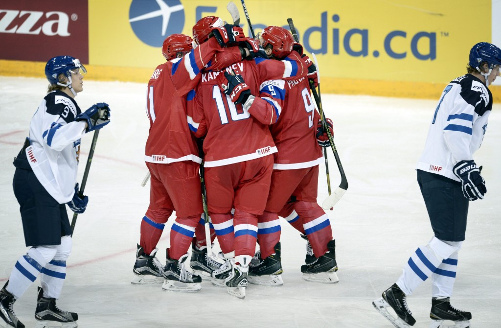 Russia strike back to beat hosts and maintain perfect start to IIHF World Junior Championship