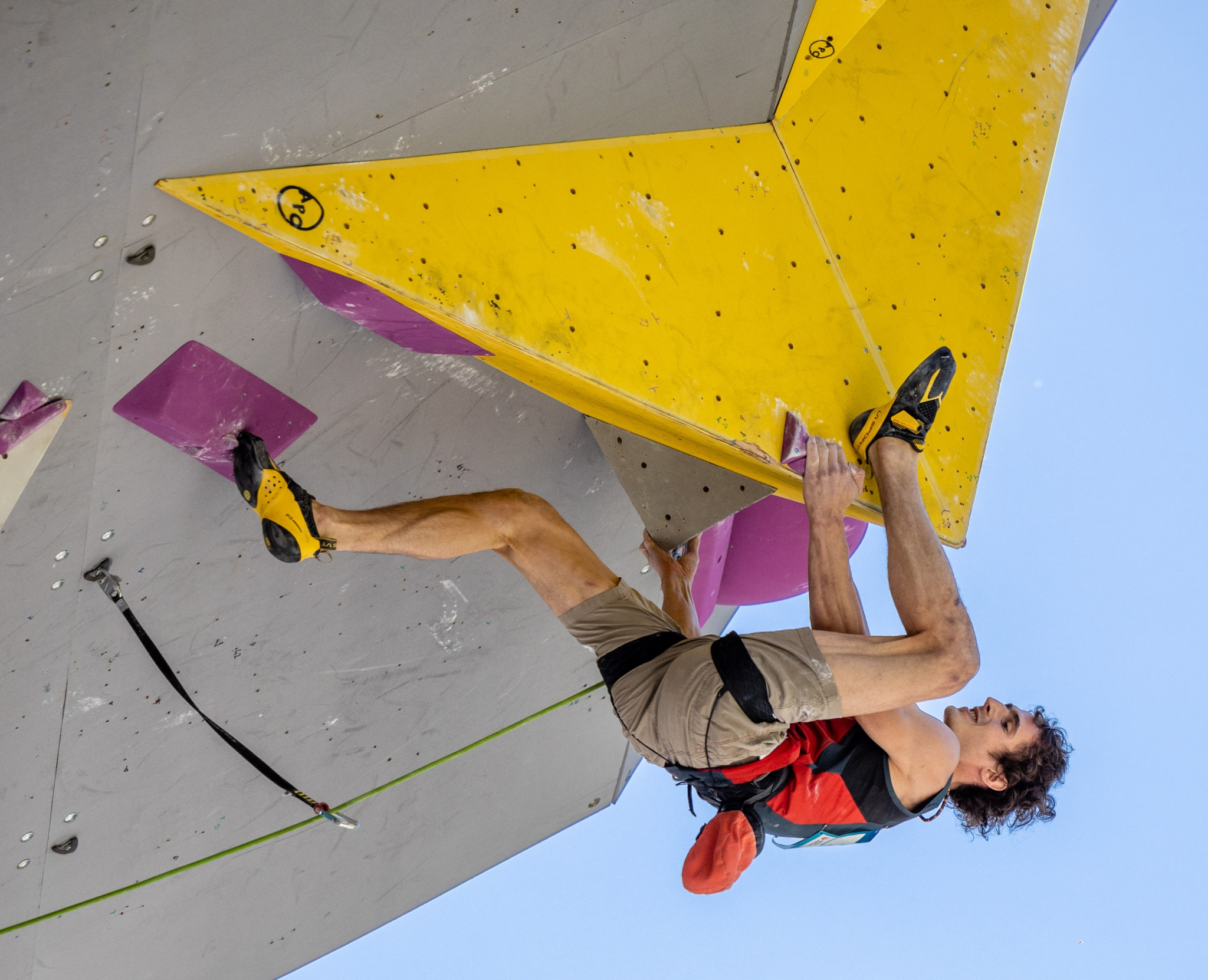 The Czech Republic's Adam Ondra claimed his 23rd gold medal in the IFSC World Cup with victory in Briançon ©IFSC