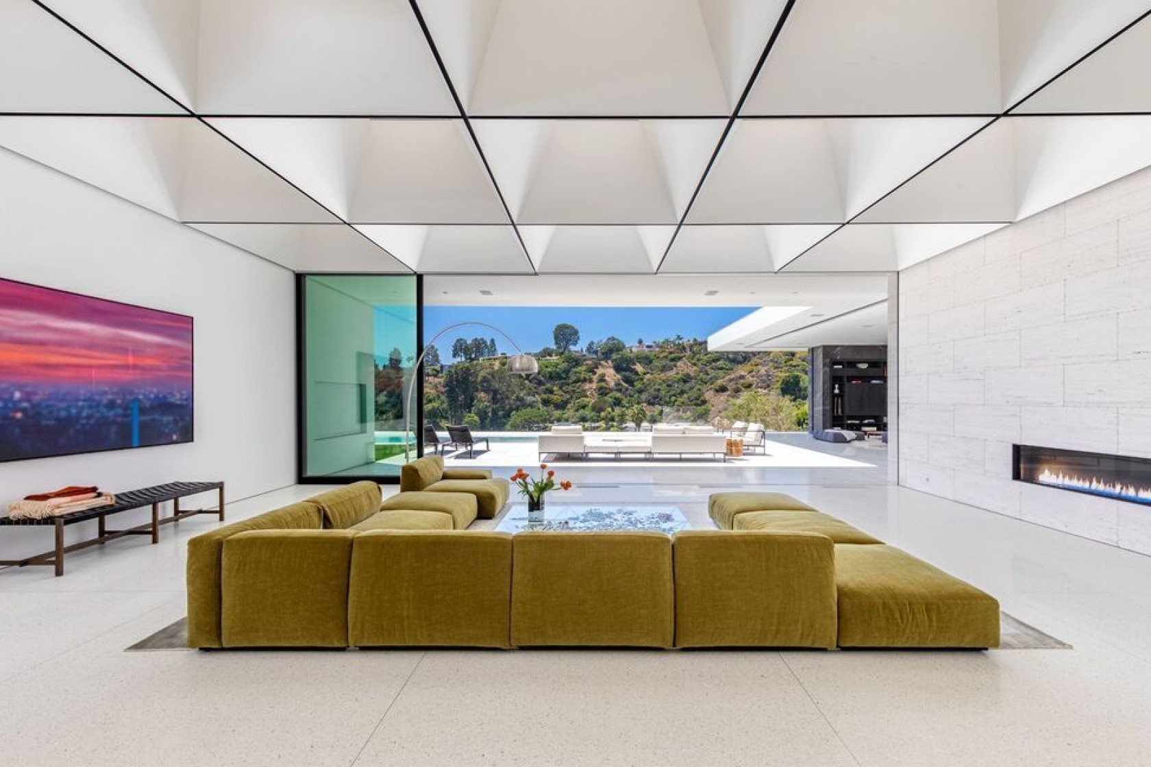 The ceilings in Casey Wasserman's new house cost $1 million alone, it has been reported ©Realtor.com