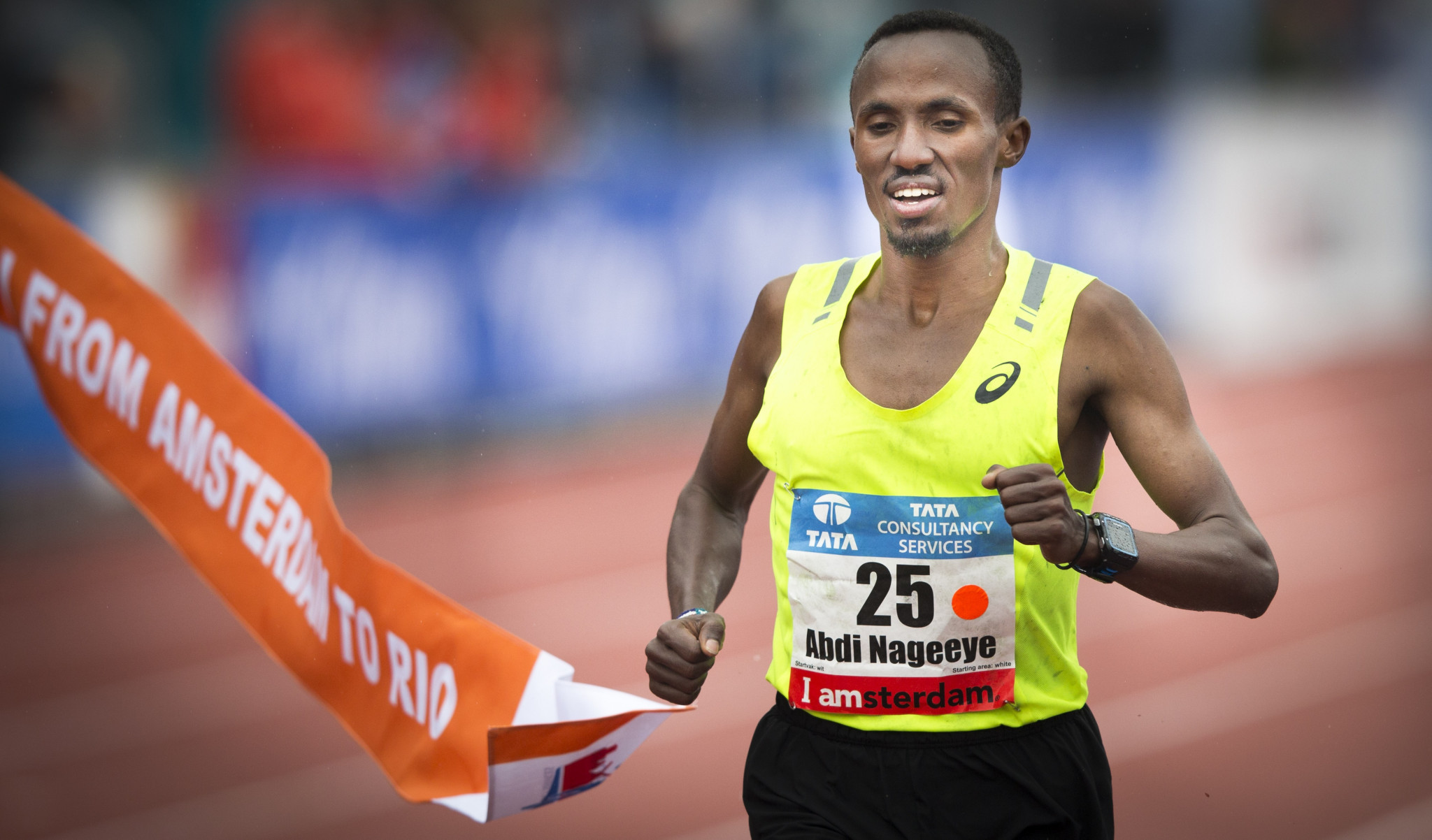 Dutch record holder Abdi Nageeye was due to headline the men's field ©Getty Images