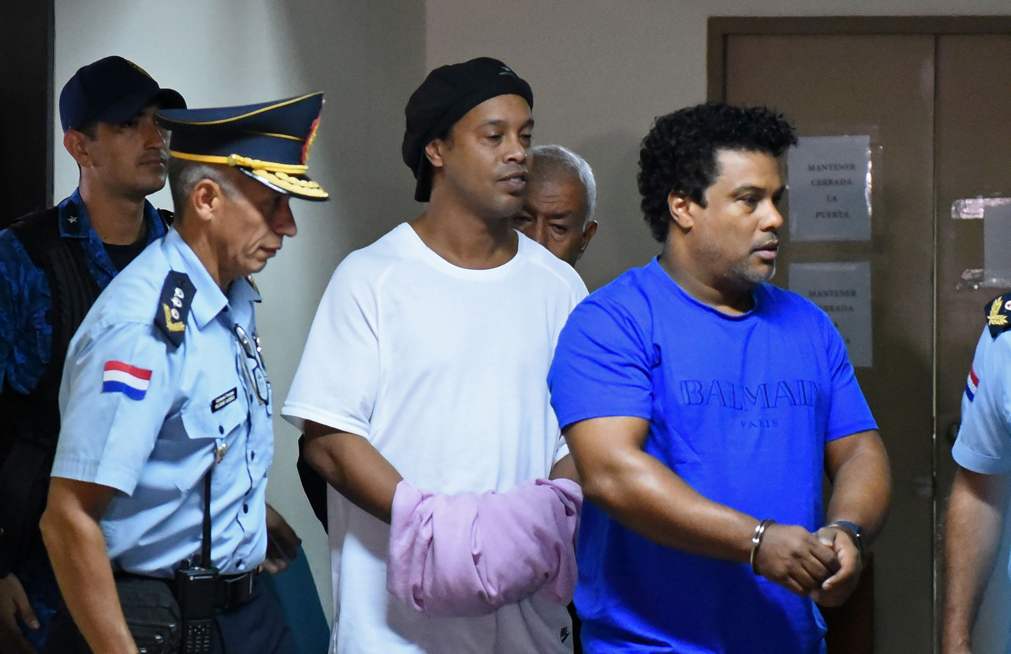 Ronaldinho and his brother Roberto Assis were arrested in March ©Getty Images