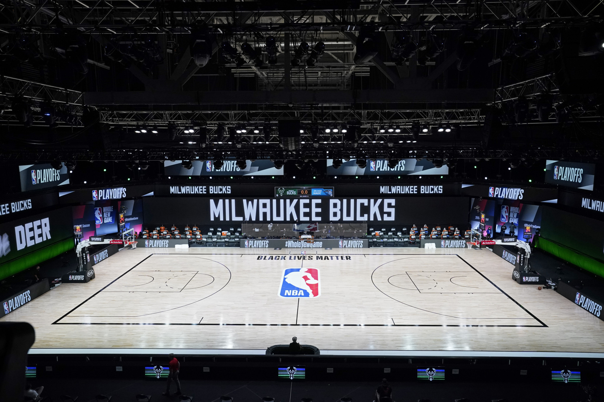 The boycotts began when the Milwaukee Bucks did not take to the court for their NBA game ©Getty Images