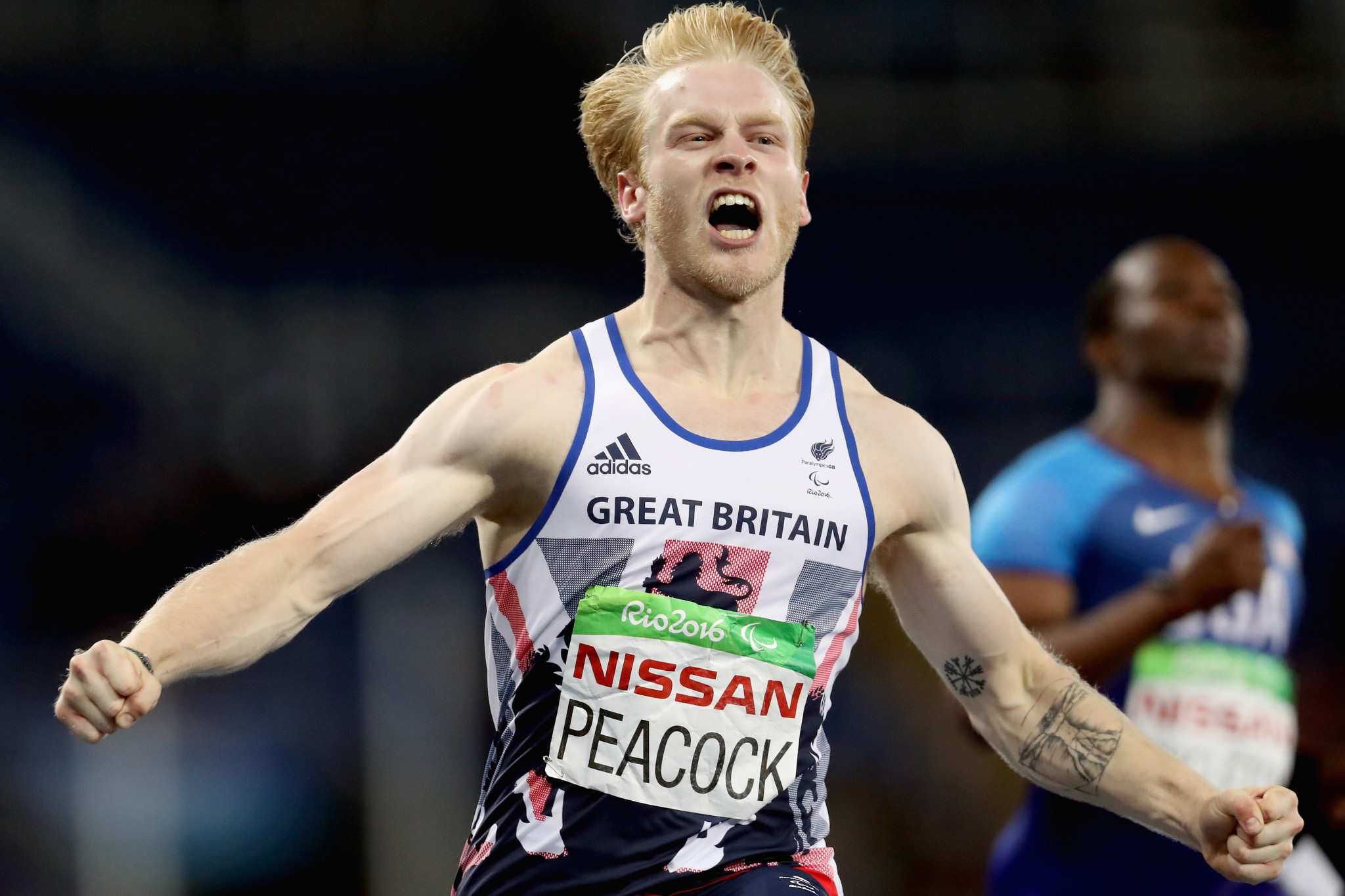 Britain’s two-time Paralympic 100 metre champion Jonnie Peacock is the first guest to appear on the podcast ©Getty Images