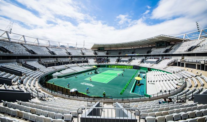 The Olympic Tennis Centre held its first competition earlier this month ©Rio City Government