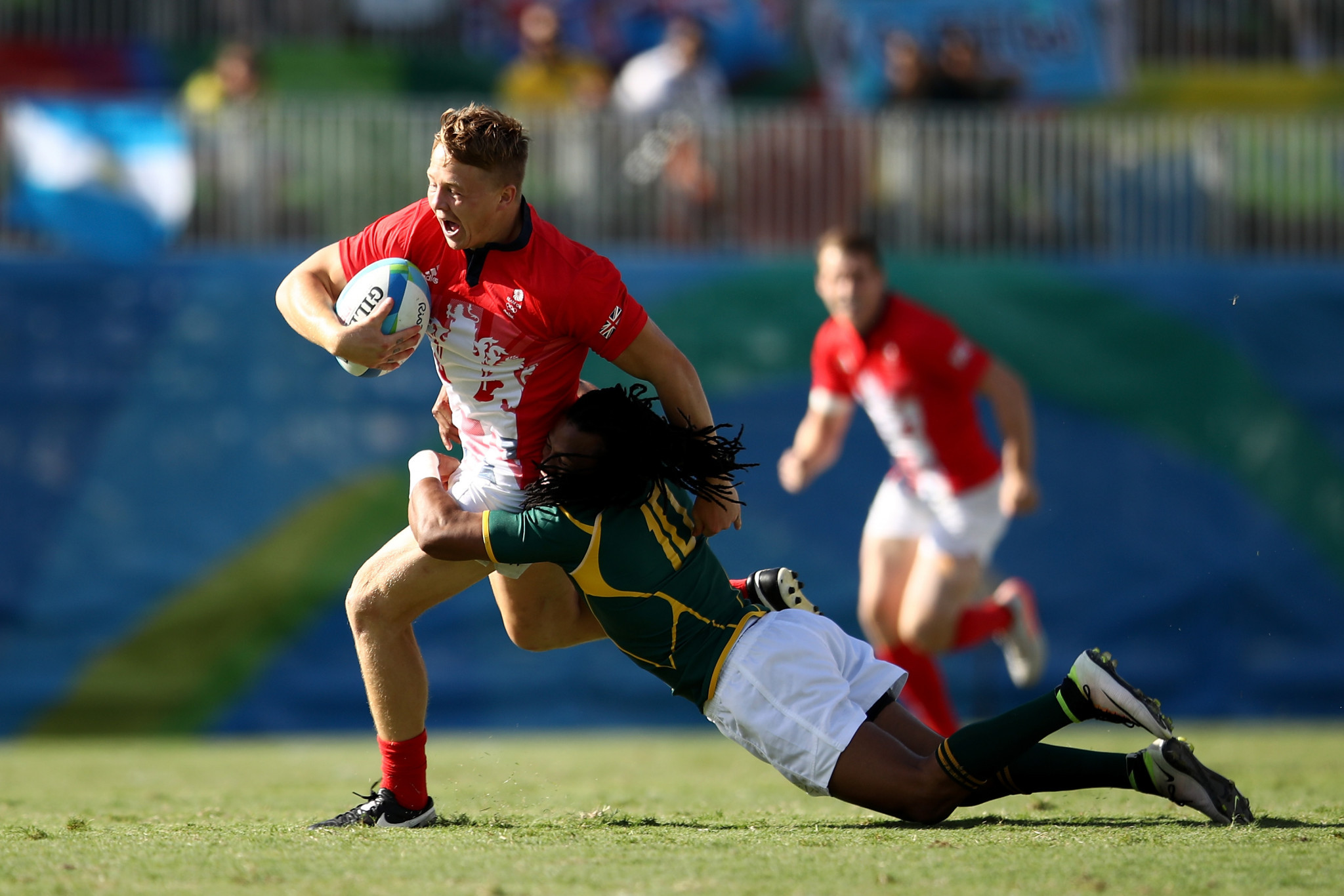 James Davies was one of two Welsh players in the British men's rugby sevens team at Rio 2016 ©Getty Images
