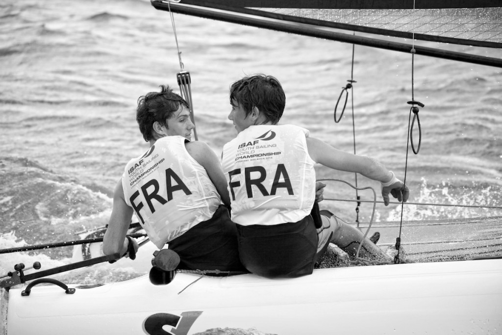 French duo Louis Flament and Charles Dorange asserted their dominance in the SL16 class as they secured four victories ©World Sailing