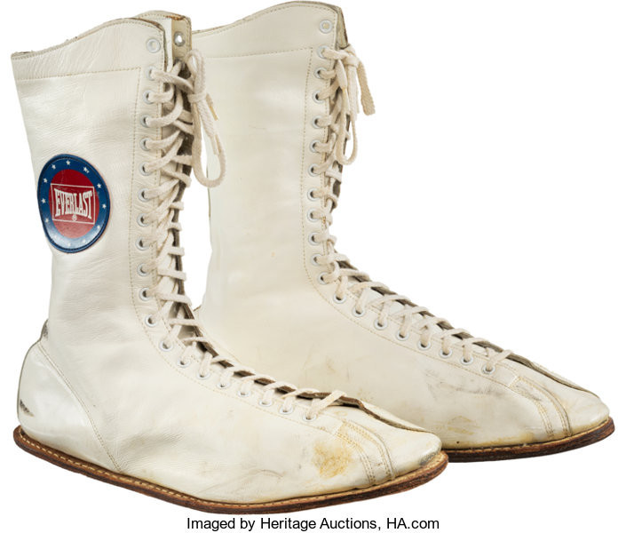 The boots worn by Muhammad Ali during his 1975 