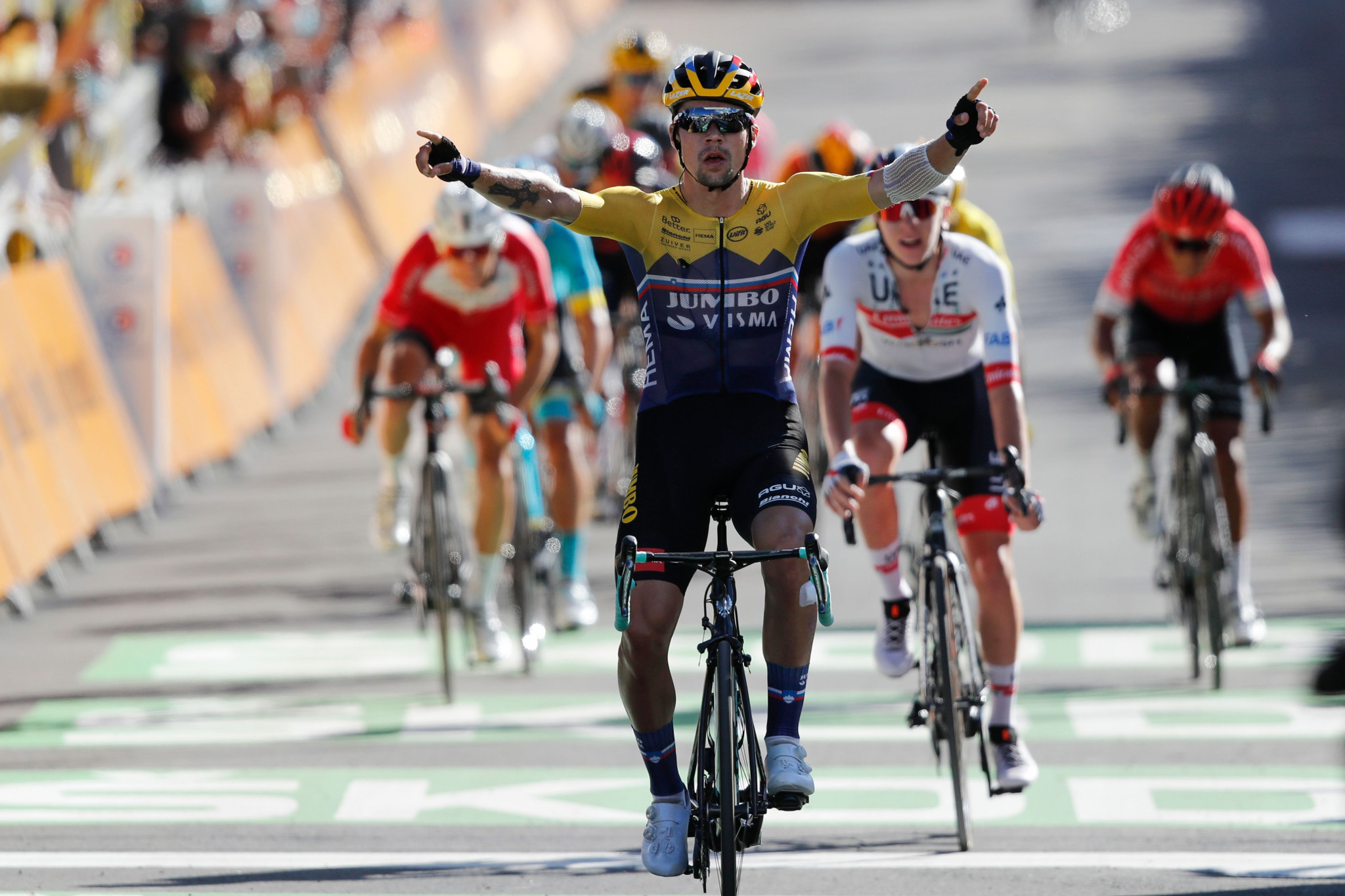 Primož Roglič won stage four of the 2020 Tour de France ©Getty Images