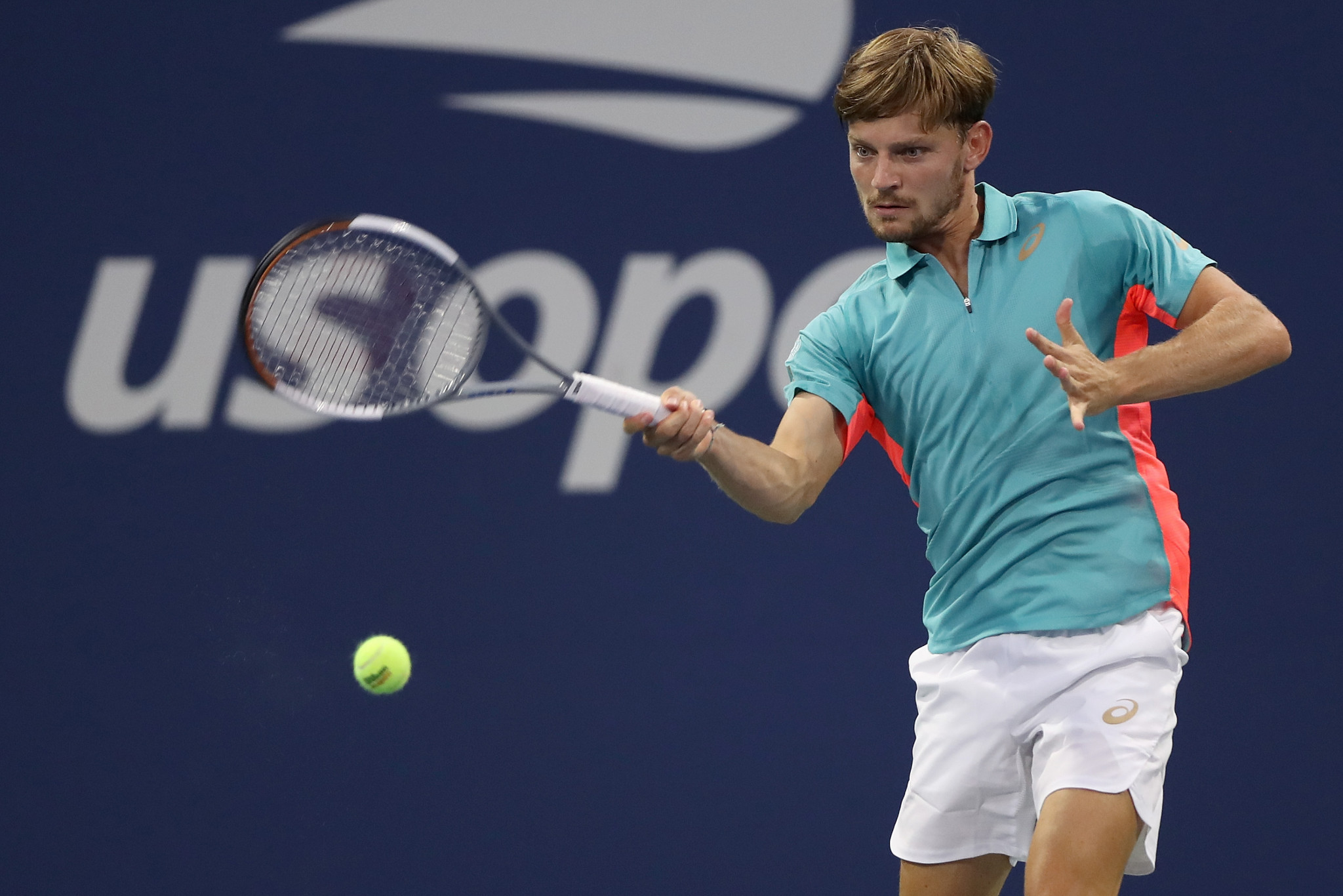 Men's seventh seed David Goffin reached round two with a four set win over American Reilly Opelka ©Getty Images