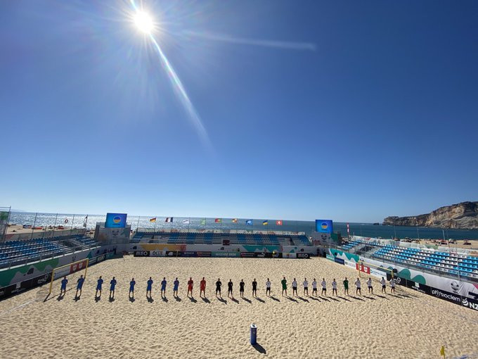 The Euro Beach Soccer League Superfinal began in Portugal today ©BSWW/Twitter