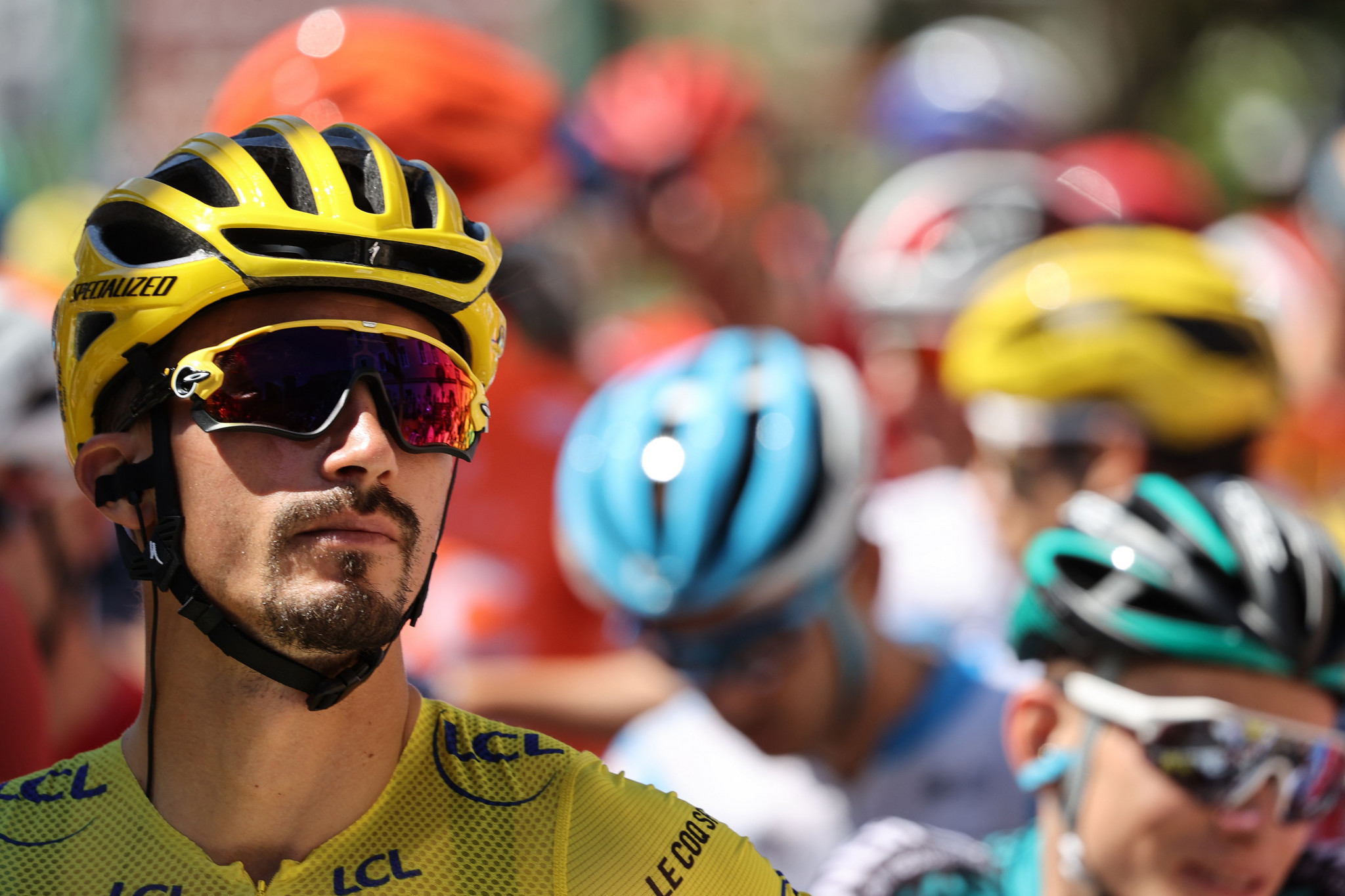 Julian Alaphilippe dropped to 16th place in the overall standings after he was handed a 20 second penalty following the fifth stage of the Tour de France ©Getty Images