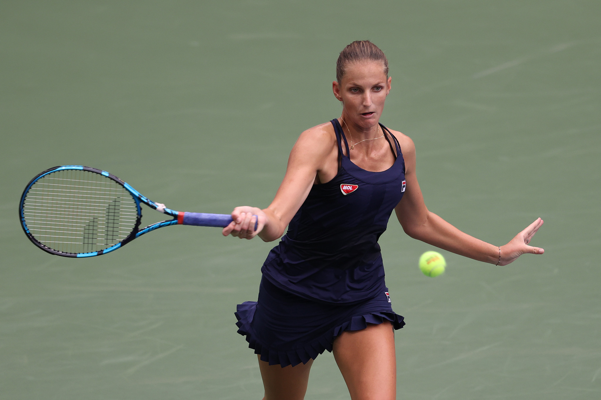 Women's top seed Karolina Pliskova became the highest profile casualty of the US Open so far, as she crashed out on day three ©Getty Images