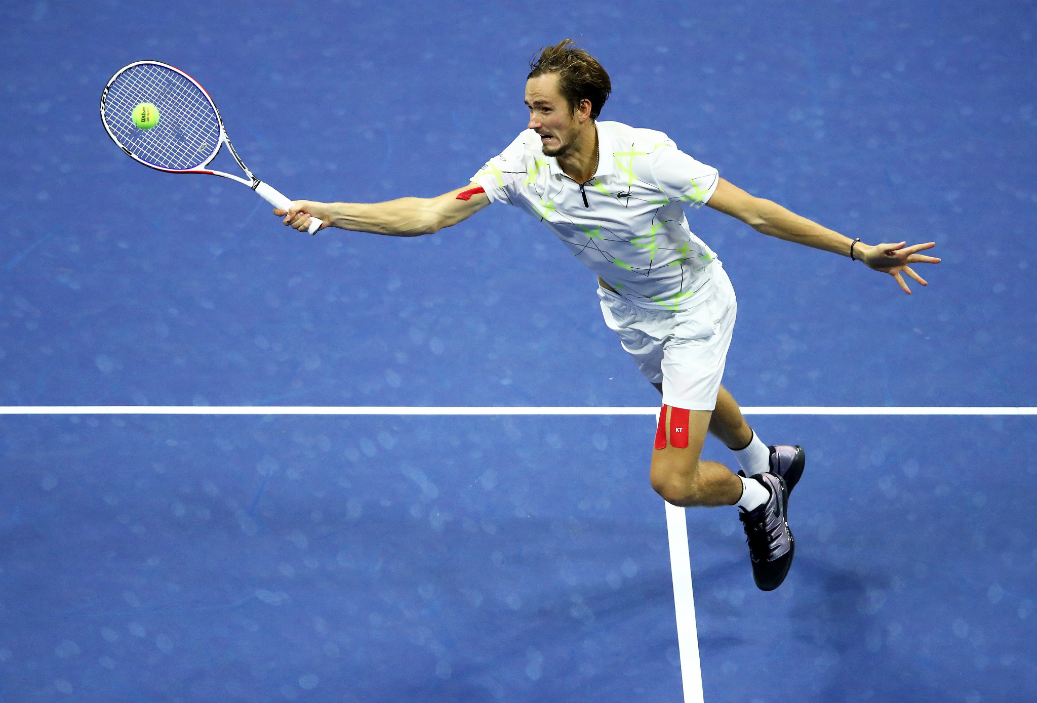 Last year's men's runner-up Daniil Medvedev of Russia secured a straight sets win during the night session on day two ©Getty Images