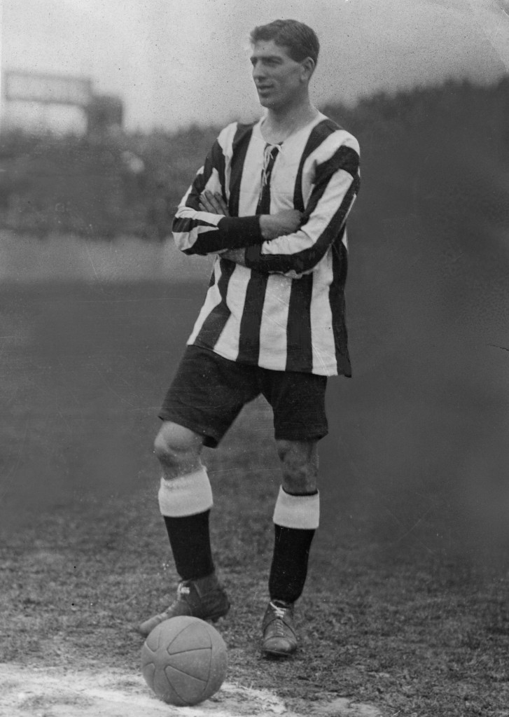 Billy McCracken, the Newcastle United centre half whose skilful use of the offside law prompted a change of the rule in 1925 ©Getty Images