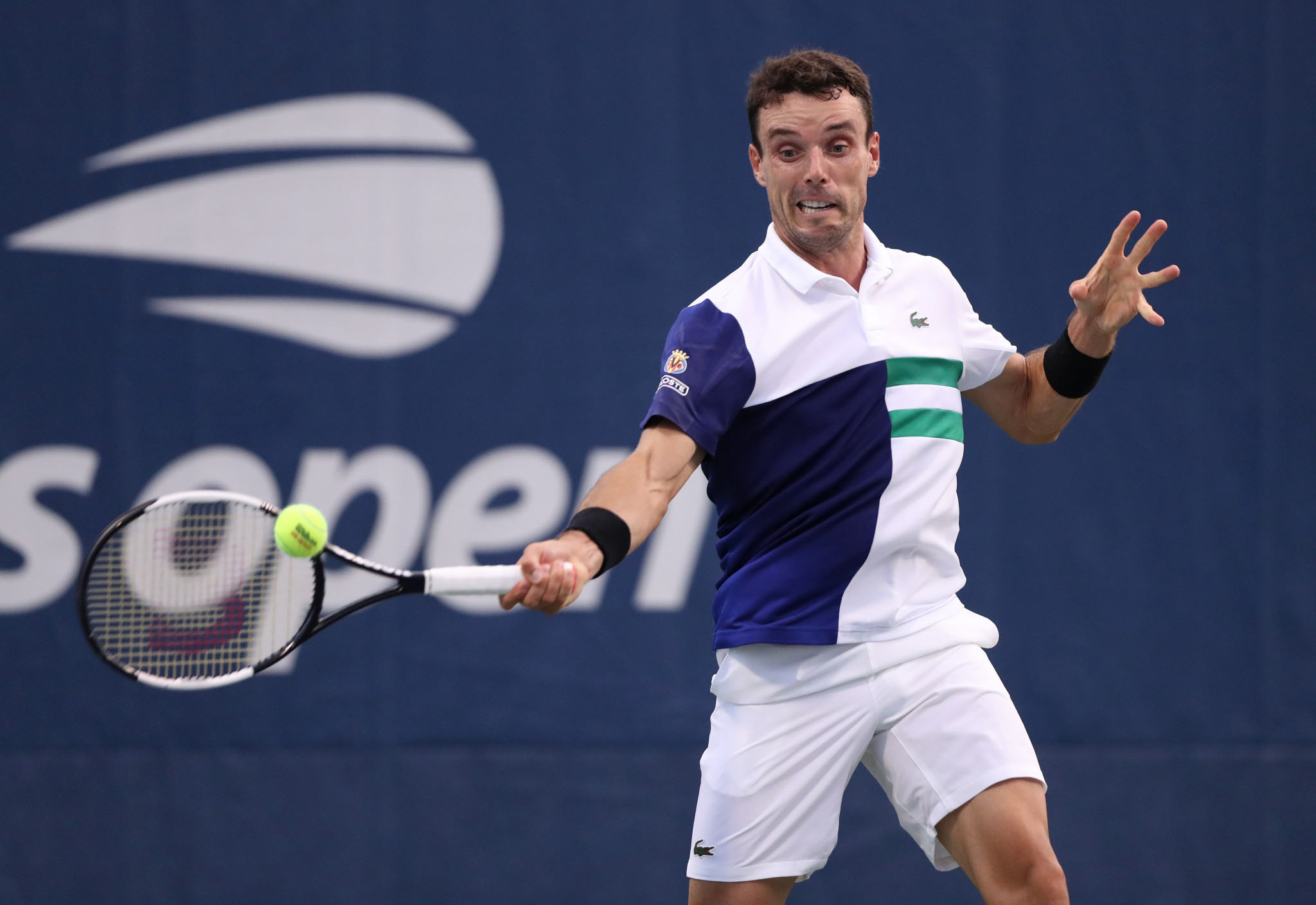 Roberto Bautista-Agut, the eighth seed, beat Miomir Kecmanovic of Serbia in four sets to reach the third round ©Getty Images