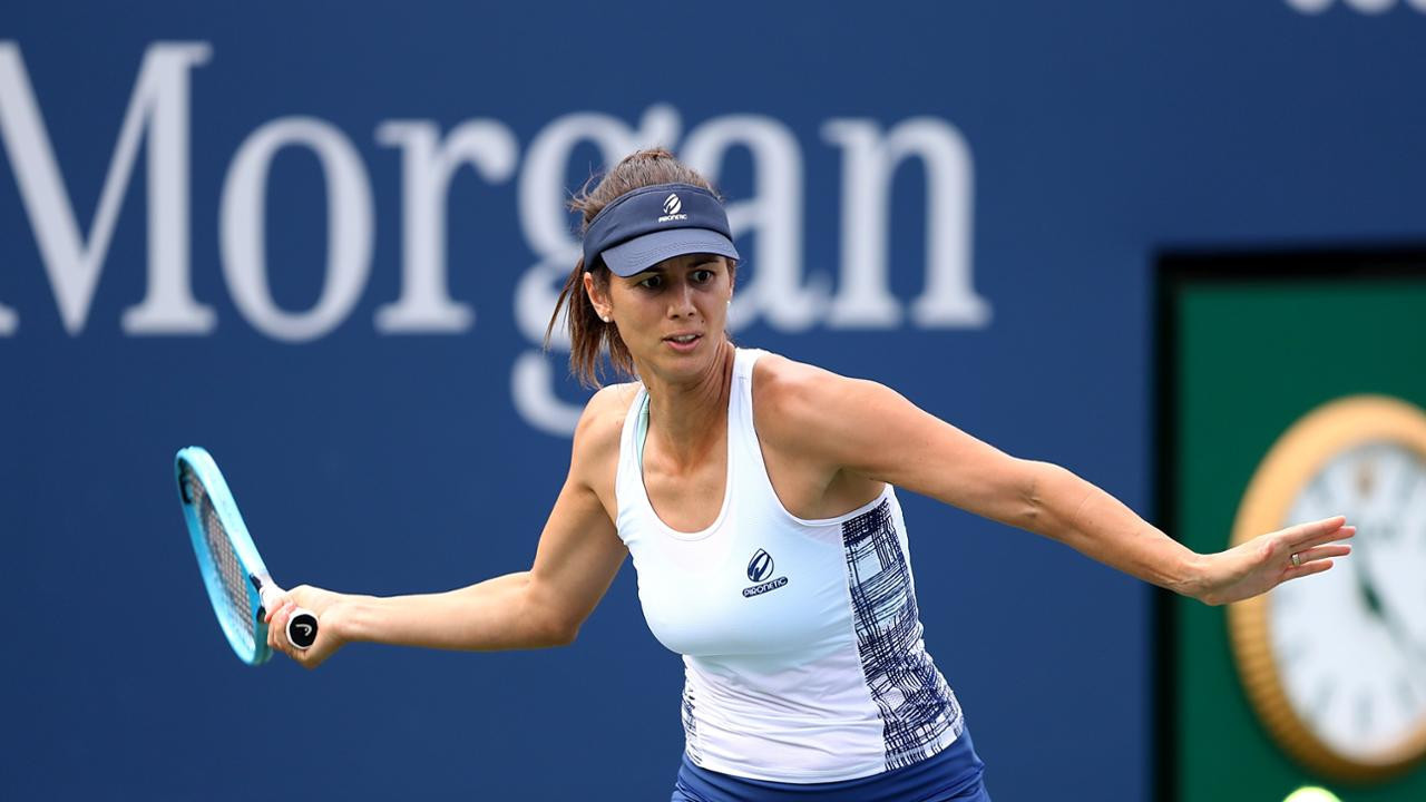 Bulgaria's Tsvetana Pironkova has been the surprise of this US Open so far this year and beat another seed today, the 18th-ranked Donna Vekic from Croatia.©Getty Images