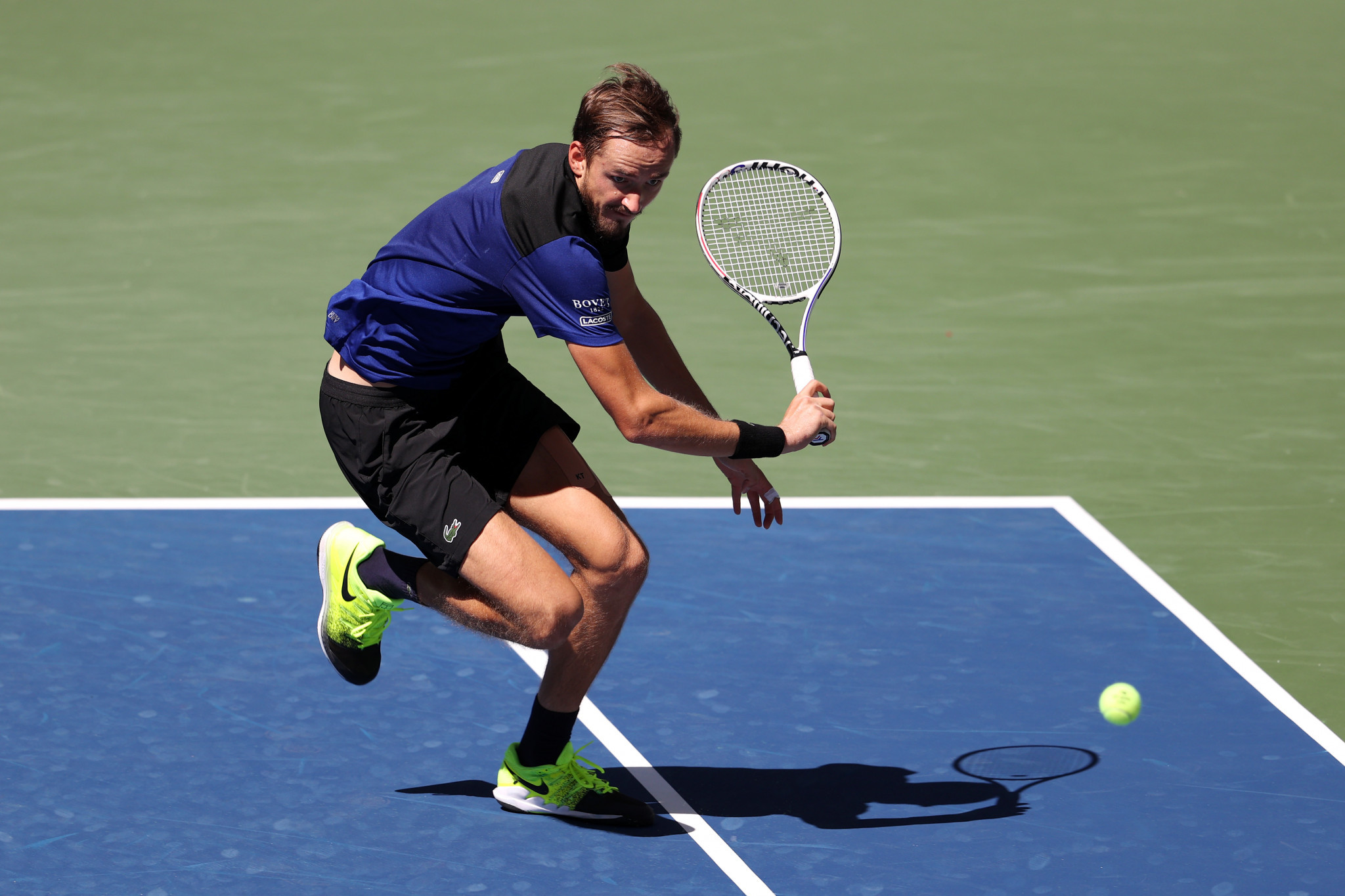 Russia's Daniil Medvedev, last year's US Open runner-up, has reached the last 16 without dropping a set after beating America's JJ Wolf  6-3, 6-3, 6-3 today ©Getty Images