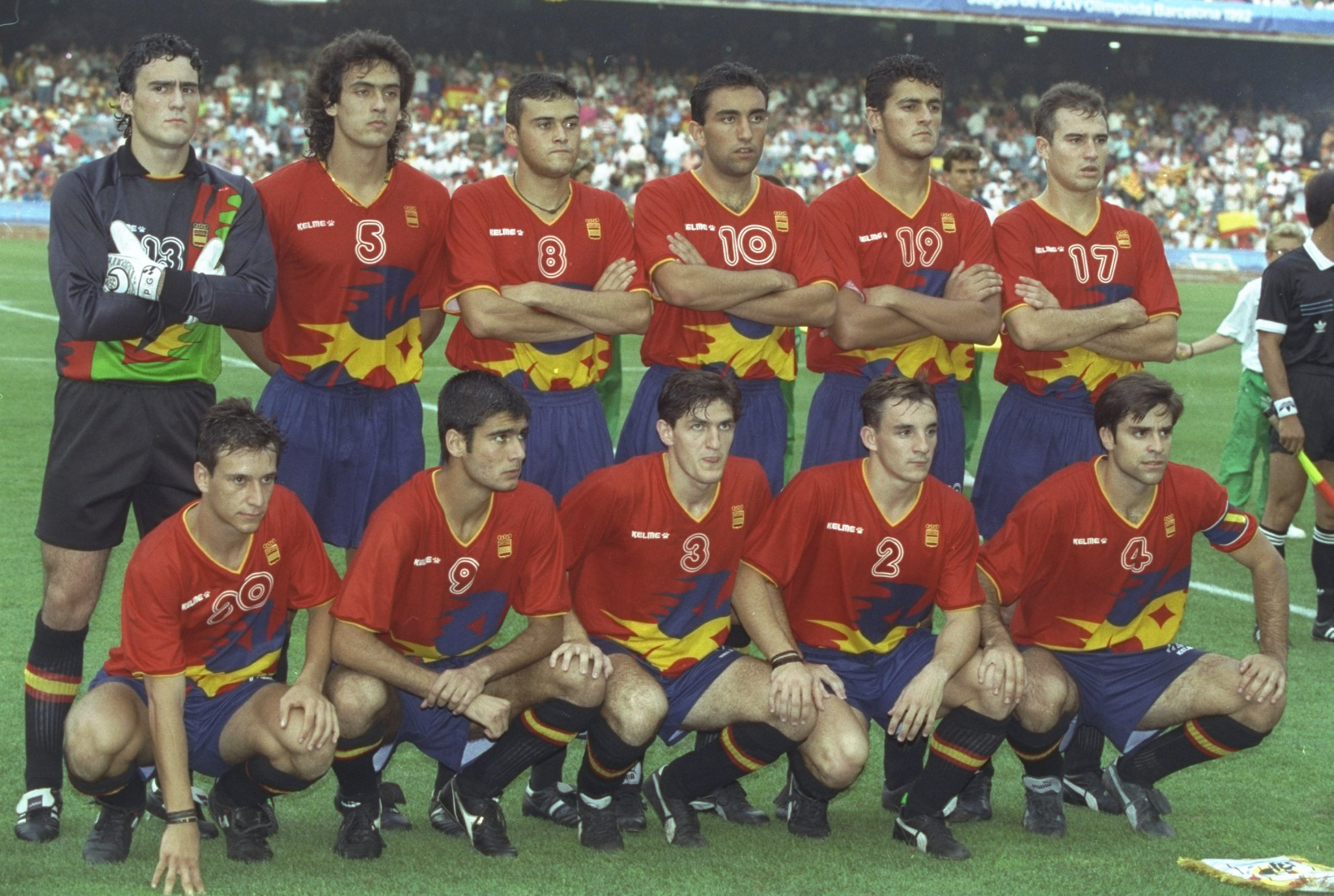 Spain went one better at Barcelona 1992, winning men's Olympic football gold as hosts ©Getty Images
