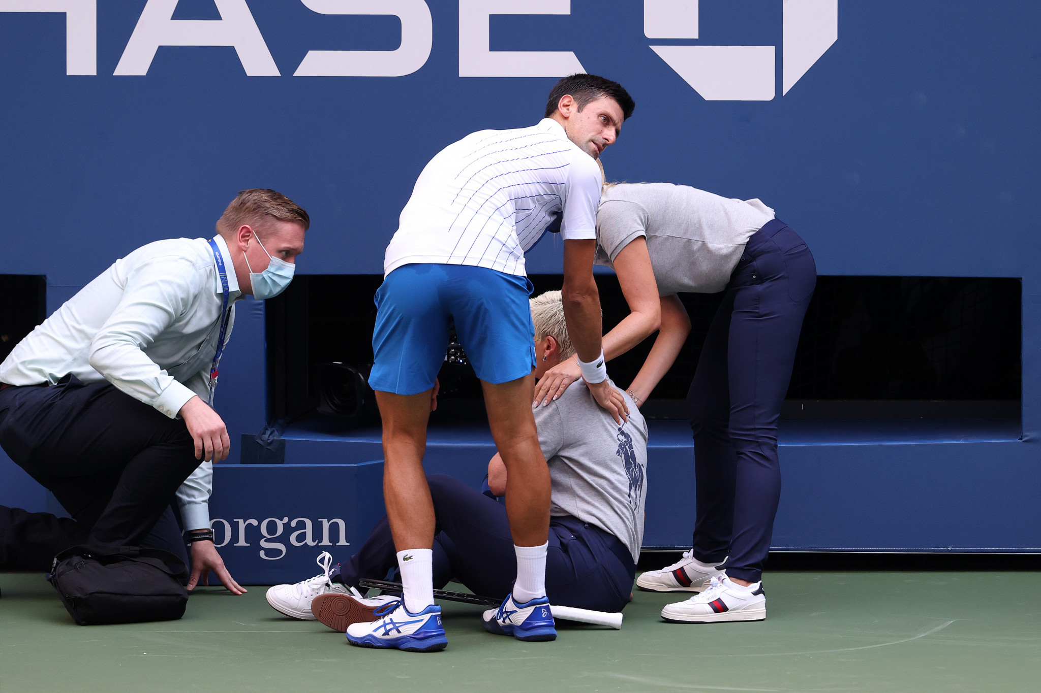Djokovic disqualified from US Open as more women's seeds lose