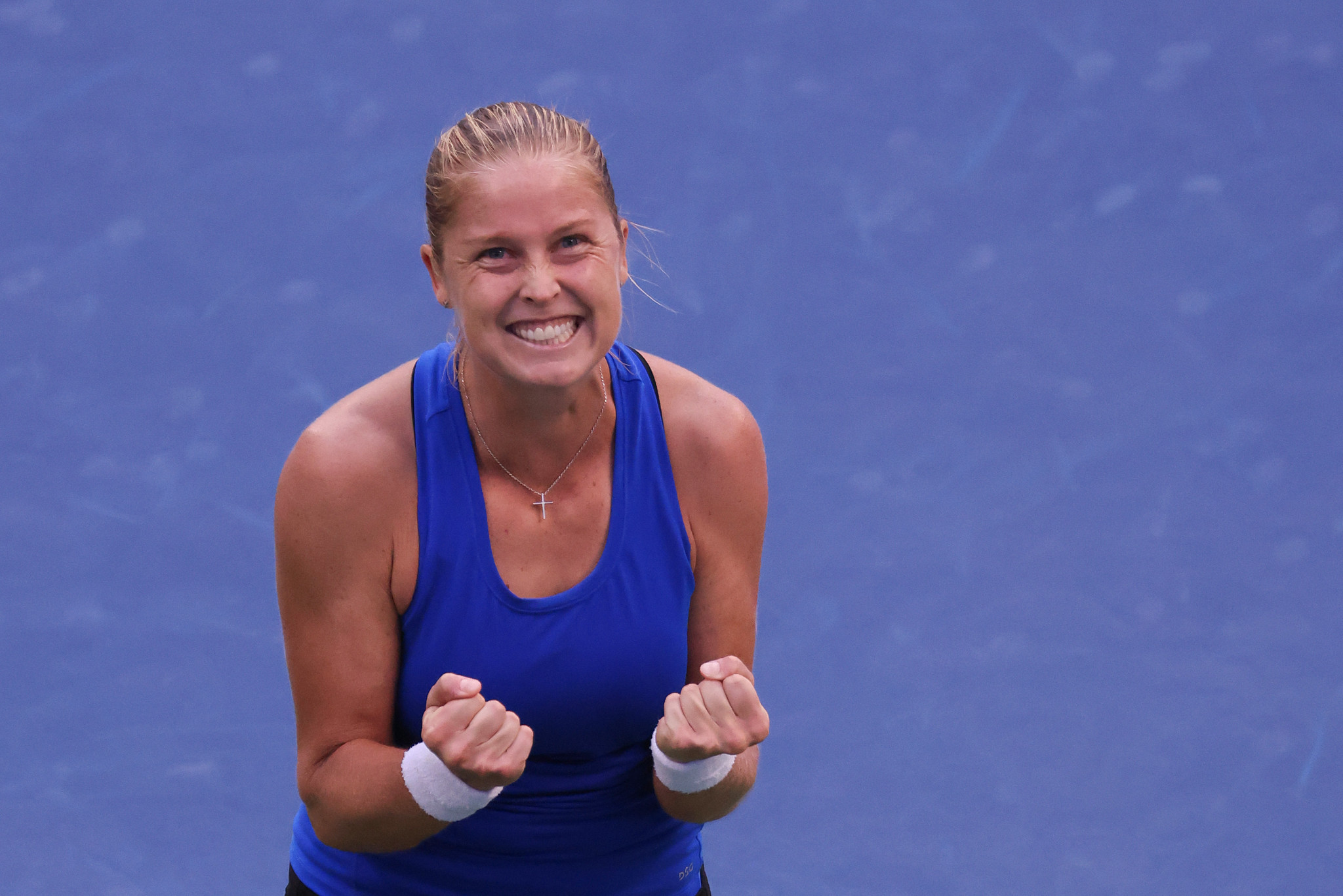 Shelby Rogers, ranked 93 in the world, caused the day's biggest upset on the women's side as she knocked out Petra Kvitova ©Getty Images