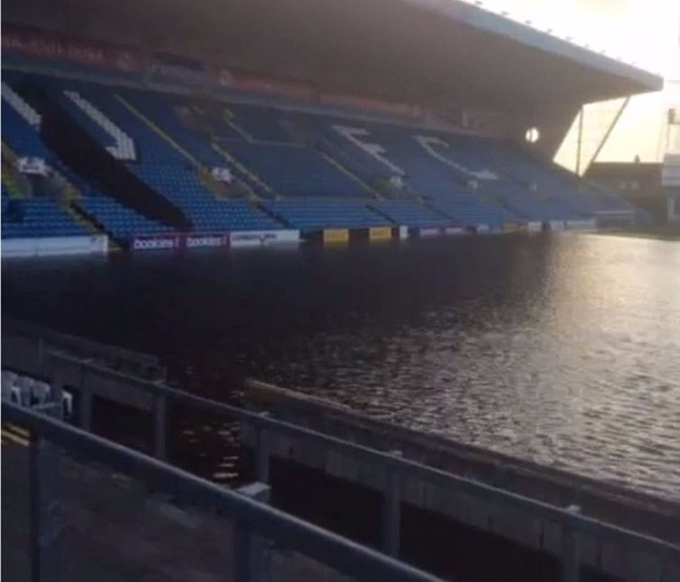 Flooding has damaged pitches across the north of England ©Twitter
