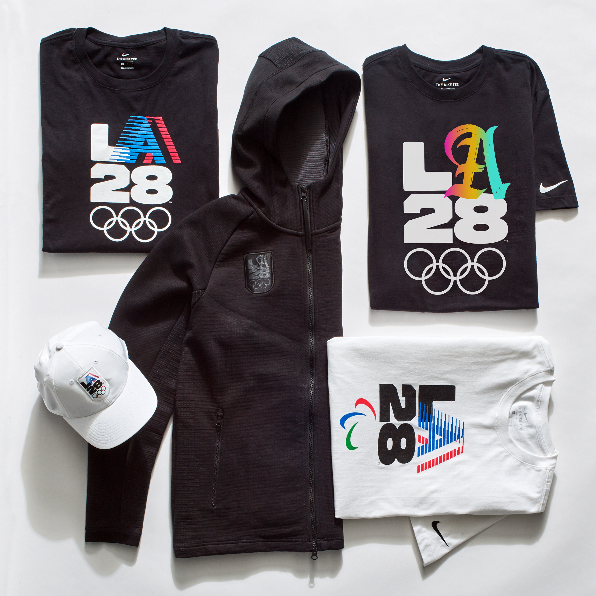 Nike-branded apparel is among merchandise available in the new Los Angeles 2028 shop ©LA28