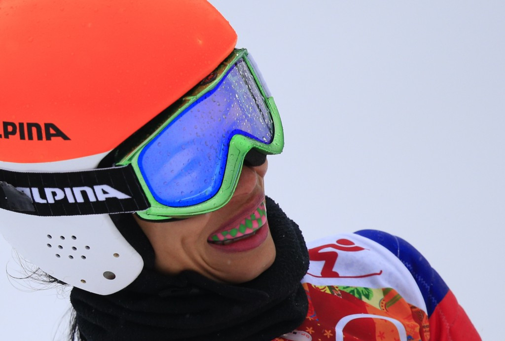 The violinist was last out of those to finish the giant slalom in Sochi
