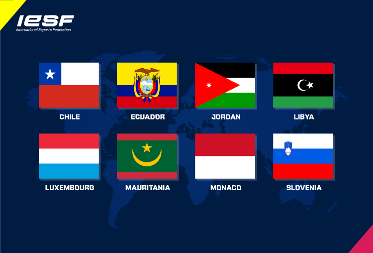 The new members come from four different continents ©IESF